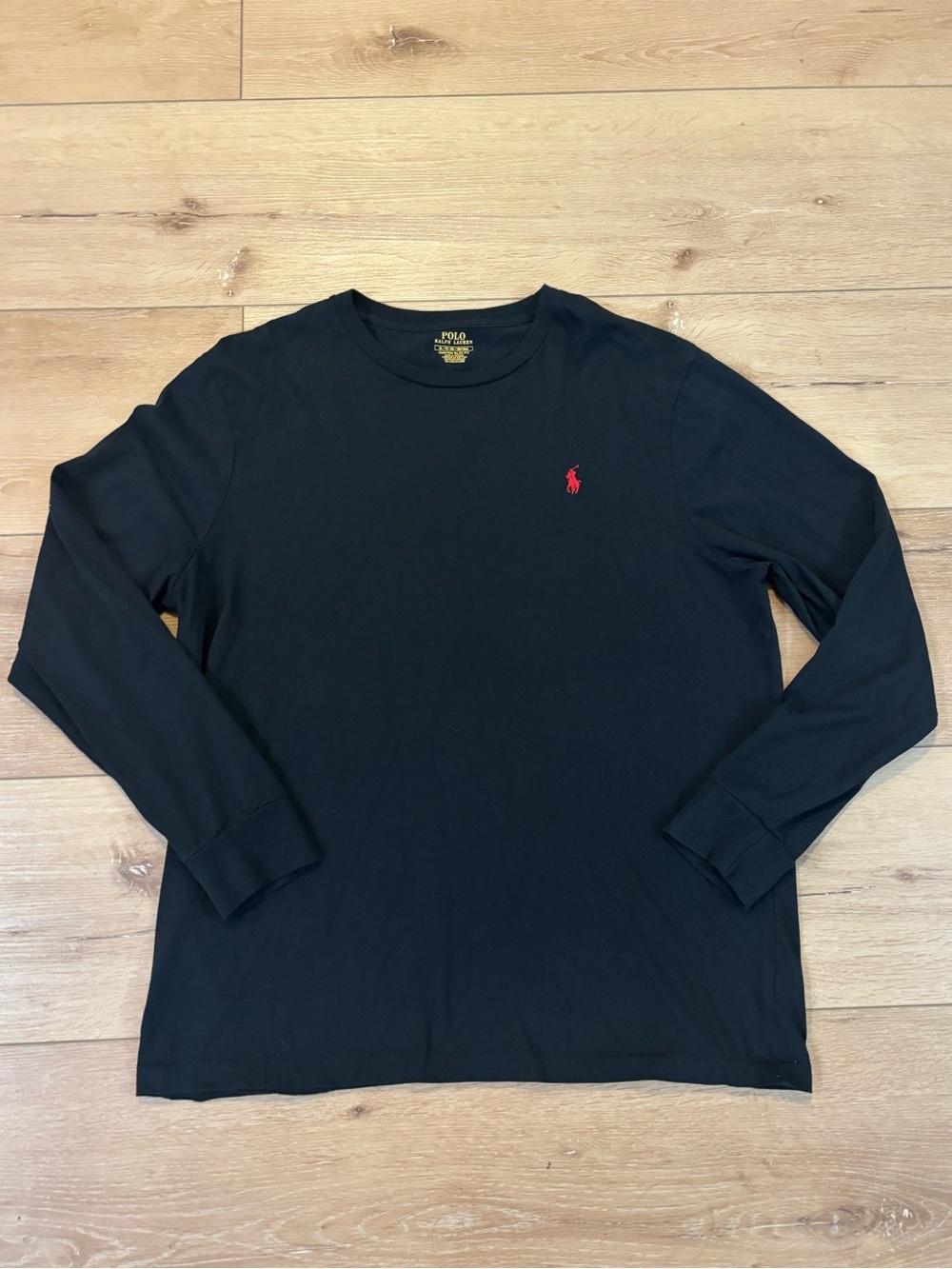 Polo by Ralph Lauren Black Long-Sleeve Shirt XL